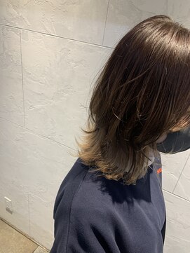 ルーメ(lume) インナーカラー/外ハネ/ニュアンスカラー[二条美容室/美容院]