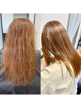 アルコイリスバイドールヘアー(ARCOIRIS by Dollhair) シースルー前髪森ガールラベンダーアッシュ外ハネボブボブカット