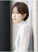 前髪あり小顔ショートボブ20代30代40代【AIN.表参道】川原大地
