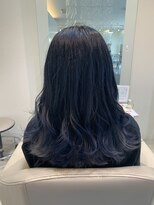 カイム ヘアー(Keim hair) ネイビー×シルバー/透明感カラー/暗髪/ニュアンスカラー
