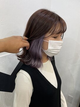 デスト 大宮(DEST) @dest_tanaka_katsuyaインナーカラー/ラベンダーパープル[大宮]