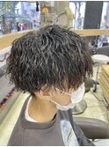 ブリーチ毛でもこのパーマ感! ツイストスパイラル 島田優斗