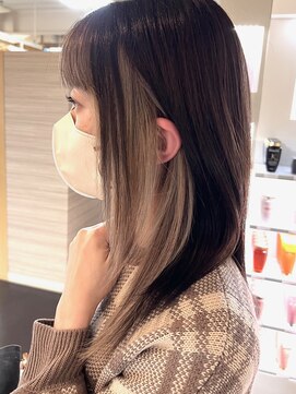 キャパジャストヘアー(CAPA just hair) イヤリングカラーインナーカラーベージュ