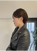 耳掛けショート　ショートボブ　レイヤーボブ