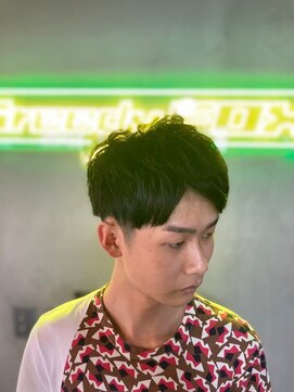 グリーディーフォックス 三軒茶屋(GreedyFOX) 波巻き/マッシュパーマ/ウルフ/ハイライト<理容室>三軒茶屋