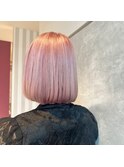 ハイトーン10代20代ペールトーンピンクカラーケアブリーチ