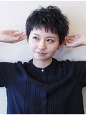 ベリーショート/顔周り/レイヤーカット/ショートカット/梅田