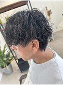 メンズカットツイストスパイラルパーマ波巻きパーマ
