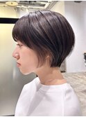 グレーベージュ美髪エモージュニュアンスカラー_ba488611