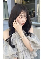 モアナ バイ ラナ 甚目寺店(MoanA BY LANA)&nbsp;韓国風/透明感カラー/オリーブアッシュ/ぱっつん前髪/小顔カット