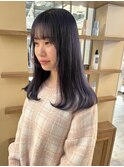 ラベンダーカラー/ミディアムヘア