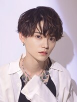 プログレスプラス 無造作センターパート 韓国風 グロッシーラフウェーブマッシュ★