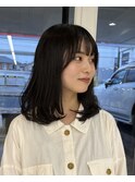 黒髪×レイヤースタイル