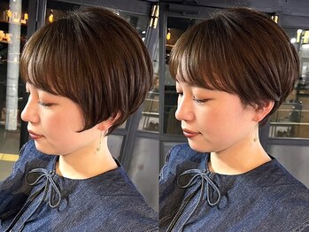リンダイーロ(Linda Hiro)の写真/【美発色】透明感イルミナカラーで艶髪へ◇ナチュラル上品なオトナ女性の上質サロン［ショート/白髪］