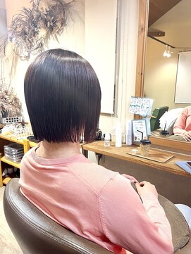 リアンヘアデザイン(Lian hair design) つやさら切りっぱなしボブ