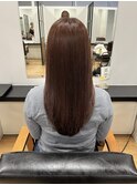 ピンクブラウンと髪質改善トリートメント