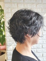 松本平太郎美容室 国立店&nbsp;40代50代60代×グラデーションボブ×パーマ×ヘアマニキュア