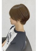 20代30代40代小顔ショート☆オリーブベージュ♪