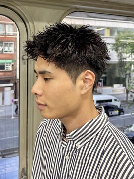 ニコ トウキョウ ロジック(nico TOKYO Logic) 刈り上げアップバングスパイキーショートパーマスパイラルパーマ