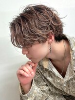 ワンズナゴヤ 名古屋栄店(ONE's NAGOYA)&nbsp;スペインカールスパイキーショートブルーブラックフェザーパーマ