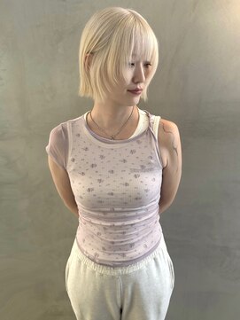 ペレ アネックス 大阪梅田茶屋町店(PELE ANNEX) ミディアムヘア/デザインカラー/フェイスフレーミング/梅田