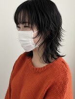 エイチ ウルフカット 大阪梅田(811)&nbsp;フェイスフレーミングルーツカラー天使の羽バングネオウルフボブ