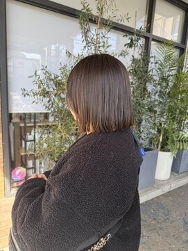 リールヘアー 大野城店(rire hair) ボブ/グレージュ/透明感カラー
