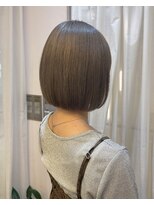 イグレック 庄内本店(igrek)&nbsp;色落ちまで可愛いハイトーンボブ