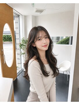 ビーアップヘアー(be:up hair) 韓国風くびれロング×透明感カラー