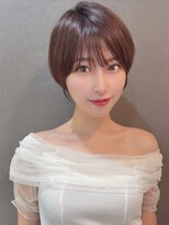 ダム(DaM)&nbsp;ナチュラルボブ前髪ありイメチェン20代30代40代ショートボブ