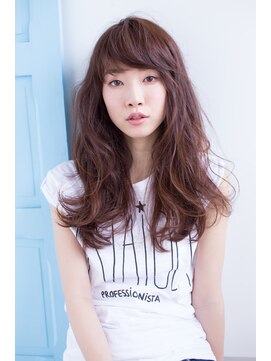 ヘアーアンドファッションシオミエイチ (hair＆fashion shiomi H) [shiomi H]ニュアンスロング×ミルクチョコレートカラー