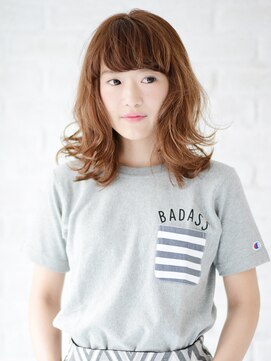 アース 新松戸店(HAIR&MAKE EARTH) カールが弾む♪小顔セミディ【EARTH　新松戸店】