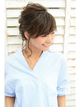 アース 前橋店(HAIR&MAKE EARTH) ラフ可愛い上級者見えアップヘア