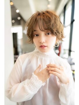 オースティン 流山おおたかの森(AUSTIN) 大人かわいい前髪セシルカットココアブラウンフリンジウェーブ