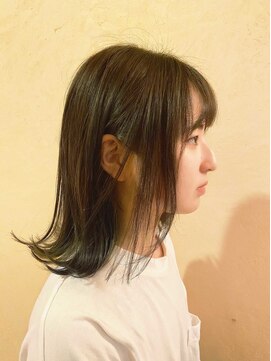 ノイ(neu) アッシュ系インナーカラー【藤枝/髪質改善/デザインカラー】