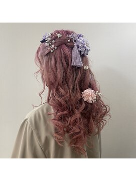 ヘアセット専門店 ナゴミ 渋谷店(nagomi) 編み込みハーフアップ