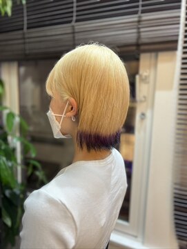 ヴァイス 渋谷店(VAICE) 春のデザインカラー[渋谷/ハイトーン/ケアブリーチ/ショートボブ