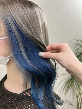 イル(iLu.) インナーカラーブルー/ブルーカラー／ネイビーブルー/ネイビー