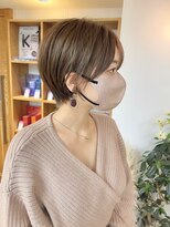 サンドシーン(sand scene)&nbsp;＠thisiskaito表参道原宿/ショートヘア/ショートボブ/グレージュ