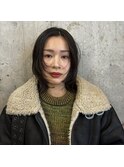 ミディアム/顔まわりレイヤー/ナチュラル/bob/