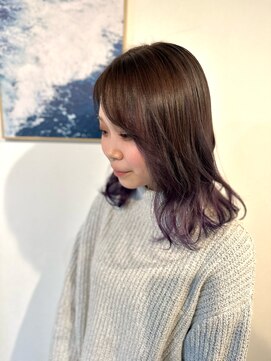 マリン(Marine) 20代30代透明感パープル裾カラー