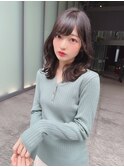 イヤリングカラー 縮毛矯正 韓国風 ダブルカラー 髪質改善_4404