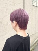 モップアップ(Mop up) ショートウルフ×ペールピンクパープル