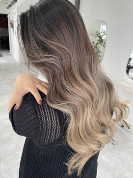 ルポ 京都四条河原町店(repos) ハイライトグラデーションカラー