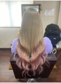ハイトーン×くすみピンク