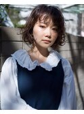 【レトロ感のあるエアリーボブパーマ】