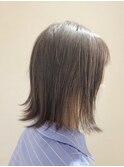 外ハネロブ×酸性ストレートパーマ