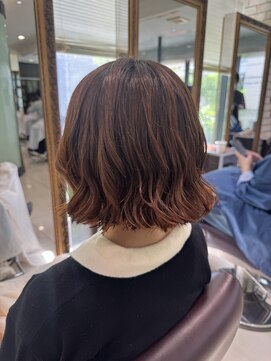 アメリ バイ アピッシュ(Amelie by apish) ボブパーマ/コテ巻き風パーマ/20代/ショート