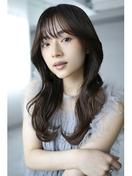 アルバム 銀座(ALBUM GINZA) ロングくびれヘア顔周りレイヤーおくれ毛_F30133