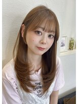 ブランシェ 春日井市民病院前店(BRANCHE) 顔まわりレイヤー×ブラウンカラー